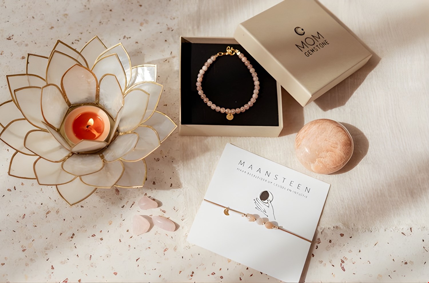 Maansteensieraden van MOM-gemstone